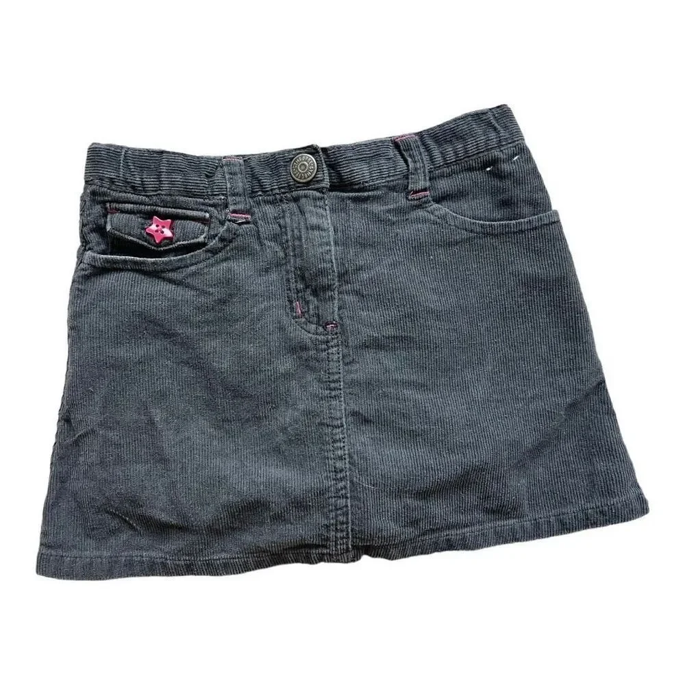 Girls Gymboree 2009 Corduroy Embroidered Star Skirt w Built in Shorts - Sz 4